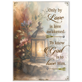 Inspirational wall art with a lantern background