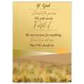 Poster with inspirational quote about God and nature on a scenic background